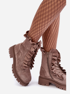 Жіночі зимові черевики високі Nacelle 37 Темно-бежеві (5905677931624) - зображення 6