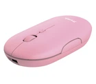 Мышь беспроводная Trust Puck, Pink, USB (2.4GHz) / Bluetooth, оптическая, 800 - 1600 dpi, 4 кнопки, гнездо для хранения приемника, аккумулятор (24125)