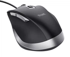 Мышь Trust Fyda, Black, USB, оптическая, 600 - 5000 dpi, эргономичный дизайн, 6 кнопок, 1.5 м (24728)