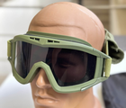 Тактическая маска - очки Tactic баллистическая маска revision защитные очки со сменными линзами Олива (mask-olive) - изображение 3