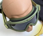 Тактическая маска - очки Tactic баллистическая маска revision защитные очки со сменными линзами Олива (mask-olive) - изображение 5
