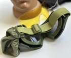 Тактическая маска - очки Tactic баллистическая маска revision защитные очки со сменными линзами Олива (mask-olive) - изображение 6