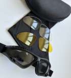 Тактична маска - окуляри Tactic балістична маска revision захисні окуляри зі змінними лінзами Чорний (tac-mask-black) - зображення 6