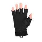 Тактические перчатки беспалые Черные - изображение 4