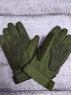 Тактические перчатки Oakley зимние утепленные с флисом полнопалые олива XXL - изображение 6