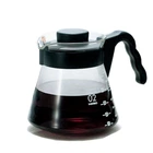 Заварник для пуровера сервер HARIO V60 02 700 мл с пластиковой ручкой ( VCS-02 B )