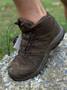 Тактические кроссовки SALOMON XA Forces Mid GTX, цвет коричневый, Размер 45.5 - изображение 2