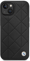 Etui plecki BMW Leather Quilted do Apple iPhone 14 Black (3666339066444)