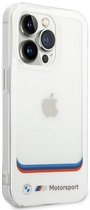 Etui plecki BMW Transparent Center do Apple iPhone 14 Pro Max White (3666339067830)