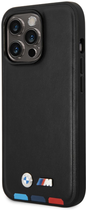 Панель BMW Leather Stamp Tricolor для Apple iPhone 14 Pro Max Чорний (3666339066833) - зображення 1