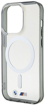 Etui plecki BMW Silver Ring MagSafe do Apple iPhone 14 Pro Transparent (3666339122362) - obraz 3