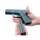 Дитячий страйкбольний пістолет Glock 17 металевий з кульками Galaxy G15 - зображення 4