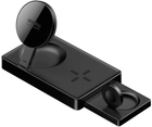 Ładowarka magnetyczna 4smarts UltiMag dla iPhone Apple Watch Airpods czarna (4252011900725) - obraz 1