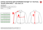 Куртка тактична для штормової погоди 5.11 Tactical TacDry Rain Shell 48098 M Charcoal (2000000201702) - зображення 2