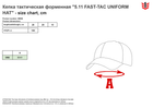 Кепка тактическая форменная 5.11 Tactical Fast-Tac Uniform Hat 89098-724 One Size Dark Navy (2000980507436) - изображение 4
