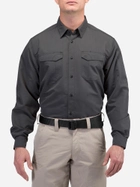 Рубашка тактическая 5.11 Tactical Fast-Tac Long Sleeve Shirt 72479-018 L Charcoal (2000980528509) - изображение 1