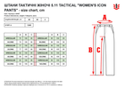 Тактичні штани 5.11 Tactical Women'S Icon Pants 64447-019 0/Regular Black (2000980583188) - зображення 8