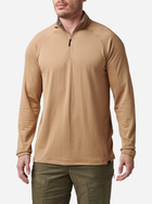 Тактичний лонгслів 5.11 Tactical Stratos 1/4 Zip 72235-120 L Coyote (2000980557868) - зображення 1