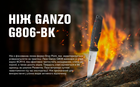 Ніж Ganzo G806-BK чорний з піхвами - зображення 3