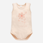 Body dziecięce dla dziewczynki Pinokio Summer Garden Bodysuit Sleeveless 92 cm Beżowe (5901033300851)