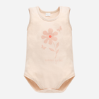 Body dla dziecka Pinokio Summer Garden Bodysuit Sleeveless 74-76 cm Beige-Flower (5901033300820) - obraz 1