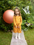 Sukienka dziecięca dla dziewczynki w kwiaty Pinokio Magic Vibes Dress 92 cm Żółta (5901033296871) - obraz 2