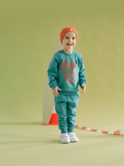 Дитячий світшот для хлопчика Pinokio Orange Flip Sweatshirt 68-74 см Бірюзовий (5901033307140) - зображення 2