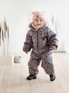 Суцільний комбінезон дитячий зимовий для новонароджених Pinokio Winter Warm Overall 74-80 см Graphite (5901033290237) - зображення 2