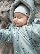 Суцільний комбінезон дитячий зимовий для новонароджених Pinokio Winter Warm Overall 68-74 см Mint (5901033290053) - зображення 3