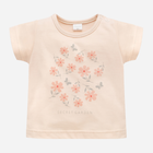 Koszulka dziecięca dla dziewczynki Pinokio Summer Garden 62 cm Beżowa (5901033300233) - obraz 1