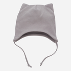 Чепчик Pinokio Hello Wrapped Bonnet 34-36 см Grey (5901033291593) - зображення 1