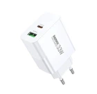 Зарядное устройство Remax 33W USB-C+USB-A white