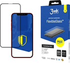 Szkło Hybrydowe z wzmocnionymi krawędziami 3MK FlexibleGlass dla Max iPhone 13 Mini 5.4" Black (5903108436526) - obraz 1