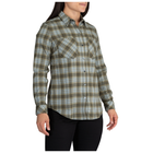Женская тактическая фланелевая рубашка 5.11 HANNA FLANNEL 62391 Small, Moss Plaid - изображение 5