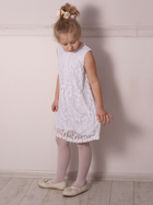 Sukienka dziecięca dla dziewczynki elegancka Look Made With Love 121B 134/140 cm Biała (5903999312107) - obraz 2
