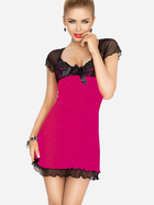 Koszula nocna DKaren Slip Irina XL Pink/Black (5902230017795) - obraz 1