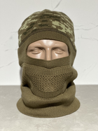 Балаклава шапка 2в1 утепленная военная Пиксель/Камуфляж - изображение 2