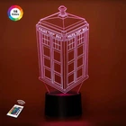 Ночник-светильник 3D "Тардис" 3DTOYSLAMP 26х12 см 000262395