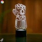 Ночник-светильник 3D "Перчатка Таноса" 3DTOYSLAMP 26х9 см 000262115