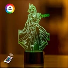 Ночник-светильник 3D "Сара" GENSHIN IMPACT 3DTOYSLAMP 26х14 см 000261987