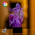 Ночник-светильник 3D "Шэнь Хэ" GENSHIN IMPACT 3DTOYSLAMP 26х14 см 000261999