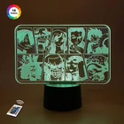 Ночник-светильник 3D Персонажи аниме «Ван пис» 3DTOYSLAMP 19х21,5 см 000262665