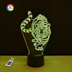 Нічник-світильник 3D "Тигр 2" 25х15 см 3DTOYSLAMP (2000002621010)