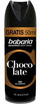 Dezodorant Babaria Chocolate 200 ml (8410412020947) - obraz 1