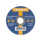 Диск круг шлифовальный по металлу 125х6,3х22 Technics 17-741