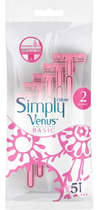 Станки для гоління Gillette Simply Venus 2 Basic 5 шт (7702018482740)