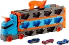 Грузовик-транспортер Автовоз Mattel "Супер гонки" Hot Wheels голубой