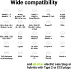 Kabel do ładowania samochodów elektrycznych Green Cell Charging Cable Type 2 11kW 16A 5m 3-Phase for Tesla Model S/3/X/Y, i3, iX, ID.3, ID.4, EV6, E-Tron, IONIQ 5, EQC, ZOE ( 5907813962066) - obraz 4