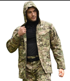 Тактическая куртка Han-Wild M65 с капюшоном размер M мультикам Осень-Весна - изображение 9
