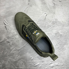 Кросівки з патріотичним дизайном на протекторній підошві хакі розмір 44 - зображення 5